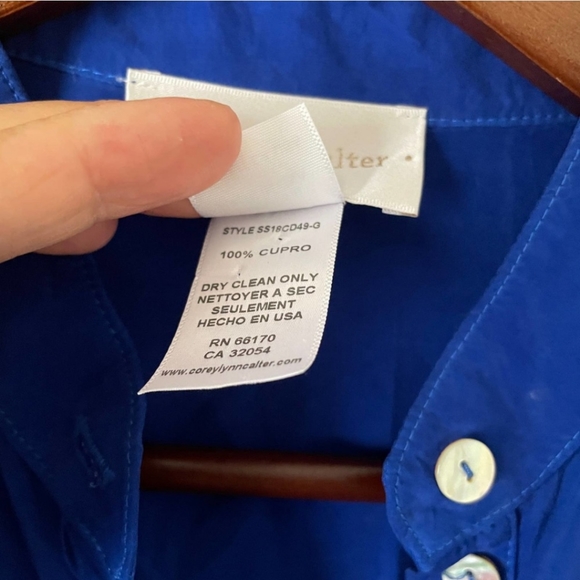 Anthropologie Corey Lynn Calter Ruffle Hem Midi Shirt Dress - Picture 4 of 11